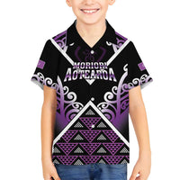 Personalised Aotearoa Moriori Family Matching Tank Maxi Dress and Hawaiian Shirt Maori Pattern New Zealand - Polynesian Pride