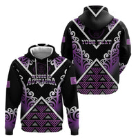 Personalised Aotearoa Moriori Hoodie Maori Pattern New Zealand - Polynesian Pride