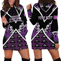 Personalised Aotearoa Moriori Hoodie Dress Maori Pattern New Zealand - Polynesian Pride