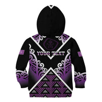 Personalised Aotearoa Moriori Kid Hoodie Maori Pattern New Zealand - Polynesian Pride