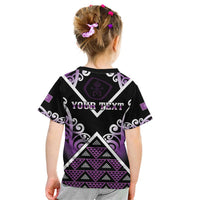 Personalised Aotearoa Moriori Kid T Shirt Maori Pattern New Zealand LT05 - Polynesian Pride
