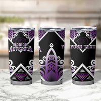 Personalised Aotearoa Moriori Tumbler Cup Maori Pattern New Zealand - Polynesian Pride