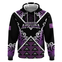 Personalised Aotearoa Moriori Zip Hoodie Maori Pattern New Zealand - Polynesian Pride