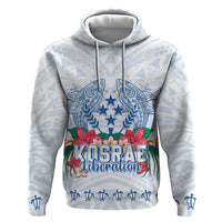 Happy Kosrae Liberation Day Hoodie Polynesian Shark Turtle Motif