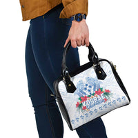 Happy Kosrae Liberation Day Shoulder Handbag Polynesian Shark Turtle Motif LT05 - Polynesian Pride