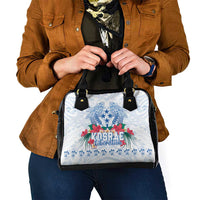 Happy Kosrae Liberation Day Shoulder Handbag Polynesian Shark Turtle Motif LT05 - Polynesian Pride