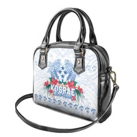 Happy Kosrae Liberation Day Shoulder Handbag Polynesian Shark Turtle Motif LT05 - Polynesian Pride