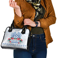 Happy Kosrae Liberation Day Shoulder Handbag Polynesian Shark Turtle Motif LT05 - Polynesian Pride