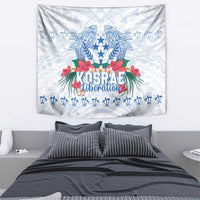 Happy Kosrae Liberation Day Tapestry Polynesian Shark Turtle Motif