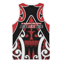 New Zealand Maori Language Week Basketball Jersey Mo Ake Tonu Te Reo
