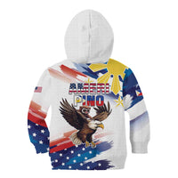 Filipino American History Month Kid Hoodie Bald Eagle Tarsier Together