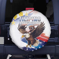 Filipino American History Month Spare Tire Cover Bald Eagle Tarsier Together