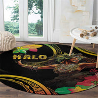 Halo Vanuatu Round Carpet Beautiful Woman Dancing