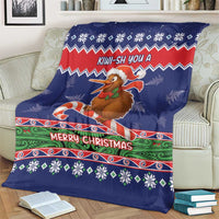 New Zealand Christmas Blanket Kiwi-sh You A Merry Christmas - Polynesian Pride