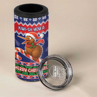 New Zealand Christmas 4 in 1 Can Cooler Tumbler Kiwi-sh You A Merry Christmas - Polynesian Pride