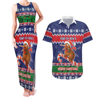 New Zealand Christmas Couples Matching Tank Maxi Dress and Hawaiian Shirt Kiwi-sh You A Merry Christmas - Polynesian Pride