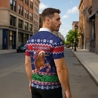 New Zealand Christmas Zipper Polo Shirt Kiwi-sh You A Merry Christmas - Polynesian Pride