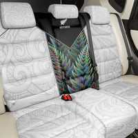 New Zealand Fern Rugby Back Car Seat Cover World Cup 2023 Paua Shell Maori Pattern LT05 - Polynesian Pride