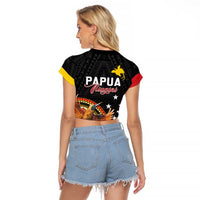 Papua New Guinea Tok Pisin Wik Raglan Cropped T Shirt Land Of The Unexpected