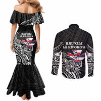 Hawaii November 28th Is My Independence Day Couples Matching Mermaid Dress and Long Sleeve Button Shirt