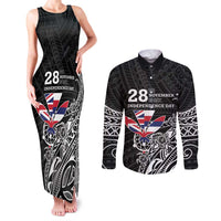 Hawaii November 28th Is My Independence Day Couples Matching Tank Maxi Dress and Long Sleeve Button Shirt