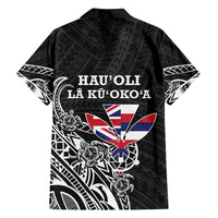 Hawaii November 28th Is My Independence Day Family Matching Off Shoulder Short Dress and Hawaiian Shirt LT05 - Polynesian Pride