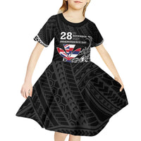 Hawaii November 28th Is My Independence Day Kid Short Sleeve Dress