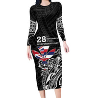 Hawaii November 28th Is My Independence Day Long Sleeve Bodycon Dress