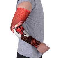Hawaii and Japan Together Arm Sleeves Polynesian Art Tattoo With Cranes And Sakura - Polynesian Pride