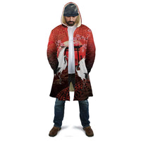 Hawaii and Japan Together Cloak Polynesian Art Tattoo With Cranes And Sakura - Polynesian Pride