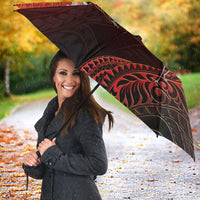 Hawaii and Japan Together Umbrella Polynesian Art Tattoo With Cranes And Sakura - Polynesian Pride