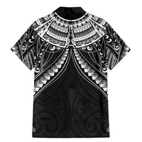 New Zealand Morepork Family Matching Mermaid Dress and Hawaiian Shirt Maori Pattern Black LT05 - Polynesian Pride
