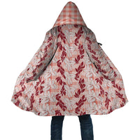 Hawaii Ti Leaf Maile Tuberose Lei Cloak With Hanalei Leaf Red LT05 Unisex Red - Polynesian Pride
