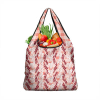 Hawaii Ti Leaf Maile Tuberose Lei Grocery Bag With Hanalei Leaf Red LT05 1-pack One Size Red - Polynesian Pride