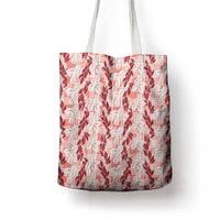 Hawaii Ti Leaf Maile Tuberose Lei Tote Bag With Hanalei Leaf Red LT05 - Polynesian Pride