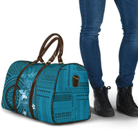 Samoa Tatau Marlin Travel Bag With Siapo Motifs Teal