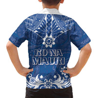 Wikin te Taetae ni Kiribati Family Matching Summer Maxi Dress and Hawaiian Shirt Pacific Tapa Pattern LT05 - Polynesian Pride
