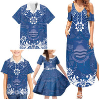 Wikin te Taetae ni Kiribati Family Matching Summer Maxi Dress and Hawaiian Shirt Pacific Tapa Pattern LT05 - Polynesian Pride