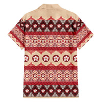 Tonga Language Week Family Matching Off Shoulder Maxi Dress and Hawaiian Shirt Lea Faka-Tonga Everyday - Polynesian Pride