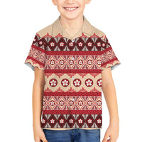 Tonga Language Week Family Matching Off Shoulder Maxi Dress and Hawaiian Shirt Lea Faka-Tonga Everyday - Polynesian Pride