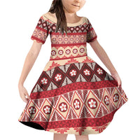 Tonga Language Week Family Matching Off Shoulder Short Dress and Hawaiian Shirt Lea Faka-Tonga Everyday - Polynesian Pride