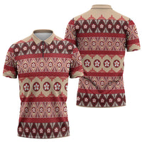 Tonga Language Week Zipper Polo Shirt Lea Faka-Tonga Everyday - Polynesian Pride