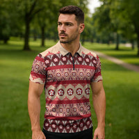 Tonga Language Week Zipper Polo Shirt Lea Faka-Tonga Everyday - Polynesian Pride