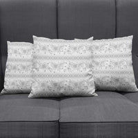 Samoa White Sunday Pillow Cover Samoan Tapa White Hibiscus - Polynesian Pride