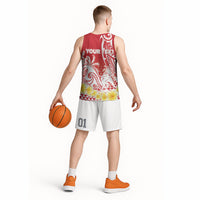 Personalised Tahiti Surfing Basketball Jersey Polynesian Style LT05 - Polynesian Pride
