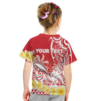 Personalised Tahiti Surfing Kid T Shirt Polynesian Style LT05 - Polynesian Pride