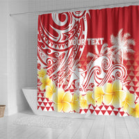 Personalised Tahiti Surfing Shower Curtain Polynesian Style LT05 - Polynesian Pride