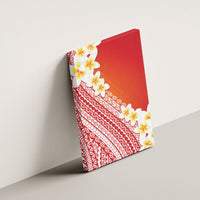 Tahiti Plumeria Tribal Pattern Canvas Wall Art Wave Style Red LT05 - Polynesian Pride