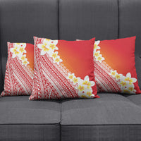 Tahiti Plumeria Tribal Pattern Pillow Cover Wave Style Red LT05 - Polynesian Pride