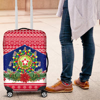 Philippines Christmas Luggage Cover Filipino Parol Maligayang Pasko LT05 Red - Polynesian Pride